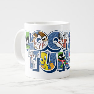 LOONEY TUNES™キャラクターレタリング ジャンボコーヒーマグカップ