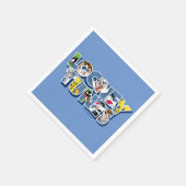 LOONEY TUNES™キャラクターレタリング スタンダードカクテルナプキン (角)