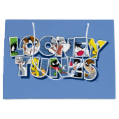 LOONEY TUNES™キャラクターレタリング ラージペーパーバッグ (正面)