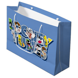 LOONEY TUNES™キャラクターレタリング ラージペーパーバッグ