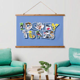 LOONEY TUNES™キャラクターレタリング 吊り下げ型タペストリー