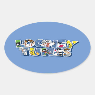 LOONEY TUNES™キャラクターレタリング 楕円形シール