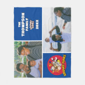 LOONEY TUNES™キャラクターロゴファミリーフォト フリースブランケット (正面)