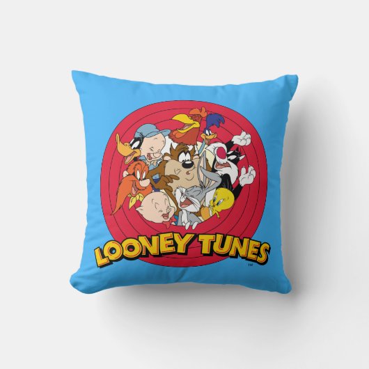 LOONEY TUNES™キャラクターロゴ クッション (正面)