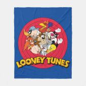 LOONEY TUNES™キャラクターロゴ フリースブランケット (正面)