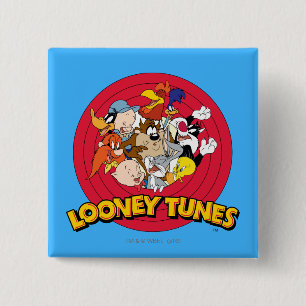 LOONEY TUNES™キャラクターロゴ 缶バッジ