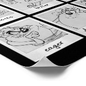 LOONEY TUNES™キャラクター感情チャート ポスター (角)