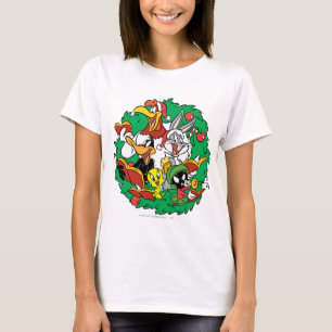 LOONEY TUNES™グループクリスマスリース Tシャツ