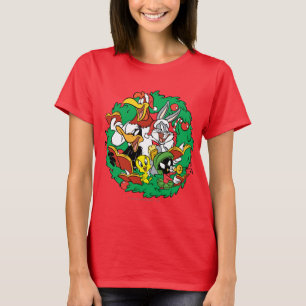 LOONEY TUNES™グループクリスマスリース Tシャツ