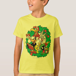 LOONEY TUNES™グループクリスマスリース Tシャツ