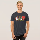 LOONEY TUNES™グループローラーブレード写真 トライブレンドTシャツ (正面全面)