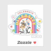 LOONEY TUNES™ – ダイバ祝シティプライドレインボー シール (シート)