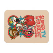 LOONEY TUNES™ |テすごいレビ土曜日の朝 マグネット (横)