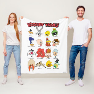 LOONEY TUNES™ヘッドショット フリースブランケット