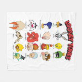 LOONEY TUNES™ヘッドショット フリースブランケット (正面(横))