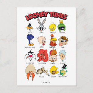 LOONEY TUNES™ヘッドショット ポストカード
