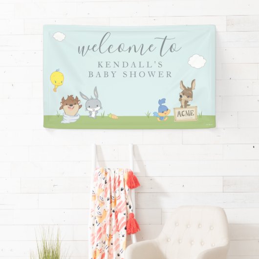 LOONEY TUNES™ベビーシャワーへようこそ 横断幕 (インサイチュ)