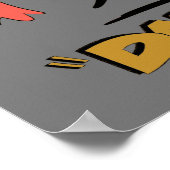 LOONEY TUNES™レトロ |ダフィー・ダック™ ポスター (角)