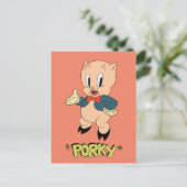LOONEY TUNES™レトロ | Porky Pig ポストカード (スタンド正面)