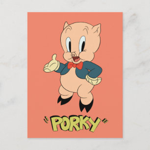 LOONEY TUNES™レトロ   Porky Pig ポストカード