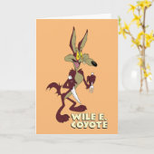 LOONEY TUNES™レトロ | WILE E. COYOTE™ カード (黄色い花)