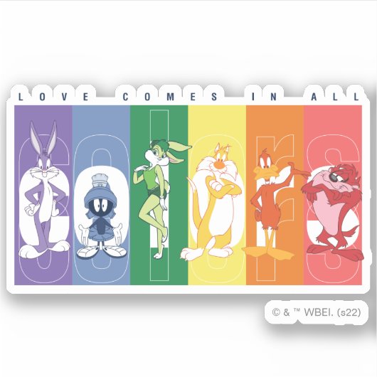 LOONEY TUNES™ – 全来色の愛 シール (正面)