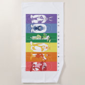 LOONEY TUNES™ – 全来色の愛 ビーチタオル (正面)