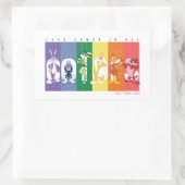 LOONEY TUNES™ – 全来色の愛 長方形シール (バッグ)