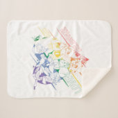 LOONEY TUNES™ – 愛と祝 シェルパブランケット (正面(横))