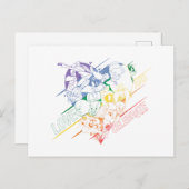 LOONEY TUNES™ – 愛と祝 ポストカード (正面/裏面)