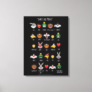 LOONEY TUNES™絵文字グラフ キャンバスプリント
