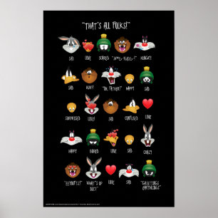 LOONEY TUNES™絵文字グラフ ポスター