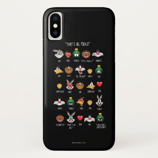 LOONEY TUNES™絵文字グラフ Case-Mate iPhoneケース (裏面)