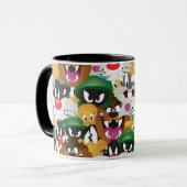 LOONEY TUNES™絵文字パターン マグカップ (正面左)