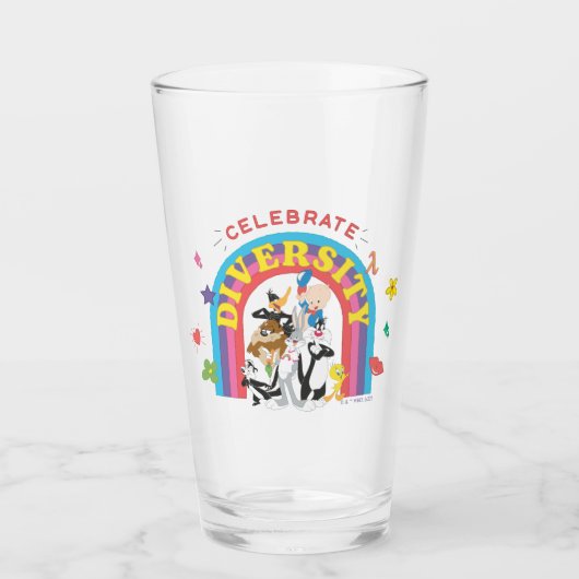 LOONEY TUNES™ - Celebrate Diversity Pride Rainbow タンブラーグラス (正面)