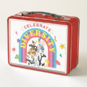 LOONEY TUNES™ - Celebrate Diversity Pride Rainbow メタルランチボックス (裏面)