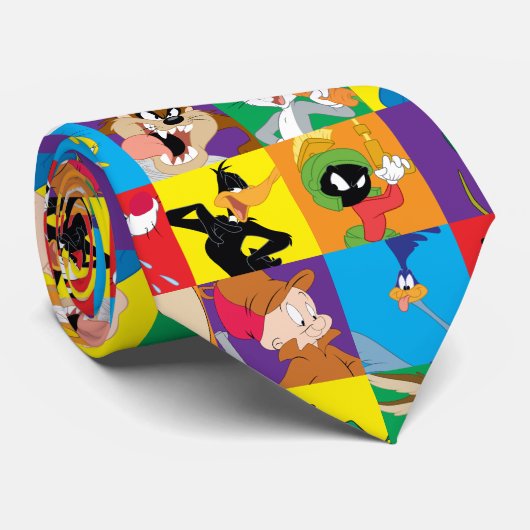 LOONEY TUNES™ Character Grid ネクタイ (ロール)