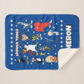 LOONEY TUNES™ Character Logo シェルパブランケット (正面(横))