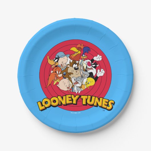 LOONEY TUNES™ Character Logo ペーパープレート (正面)
