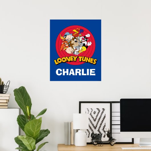 LOONEY TUNES™ Character Logo ポスター (ホームオフィス)