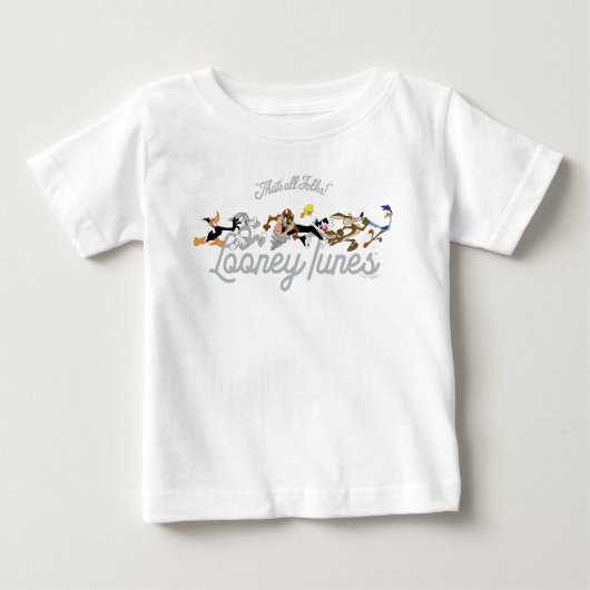 LOONEY TUNES™ Characters Running ベビーTシャツ (正面)