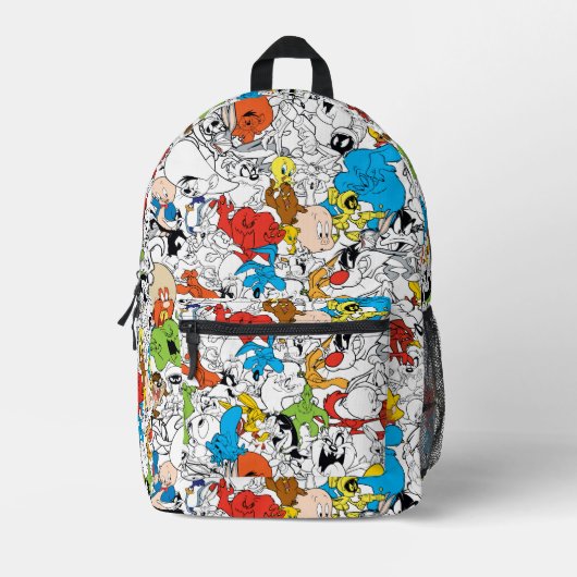 LOONEY TUNES™ Color Pop Pattern プリントバックパック (正面)
