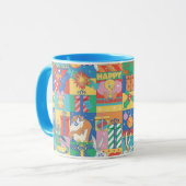 LOONEY TUNES™ | Happy Holidays Christmas Pattern マグカップ (正面左)