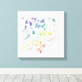 LOONEY TUNES™ - Love and Celebrate キャンバスプリント (インサイチュ (ウッドフロア))