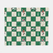 LOONEY TUNES™ Soccer Grid Pattern フリースブランケット (正面(横))