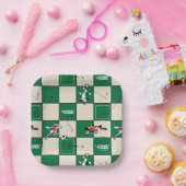 LOONEY TUNES™ Soccer Grid Pattern ペーパープレート (パーティー)