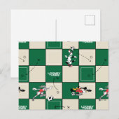 LOONEY TUNES™ Soccer Grid Pattern ポストカード (正面/裏面)