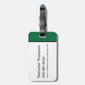 LOONEY TUNES™ Soccer Grid Pattern ラゲッジタグ (裏面縦)