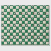 LOONEY TUNES™ Soccer Grid Pattern ラッピングペーパー (フラット)