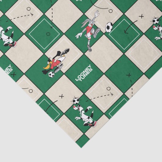 LOONEY TUNES™ Soccer Grid Pattern 薄葉紙 (詳細)